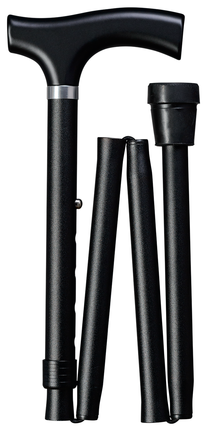 Bastone pieghevole nero