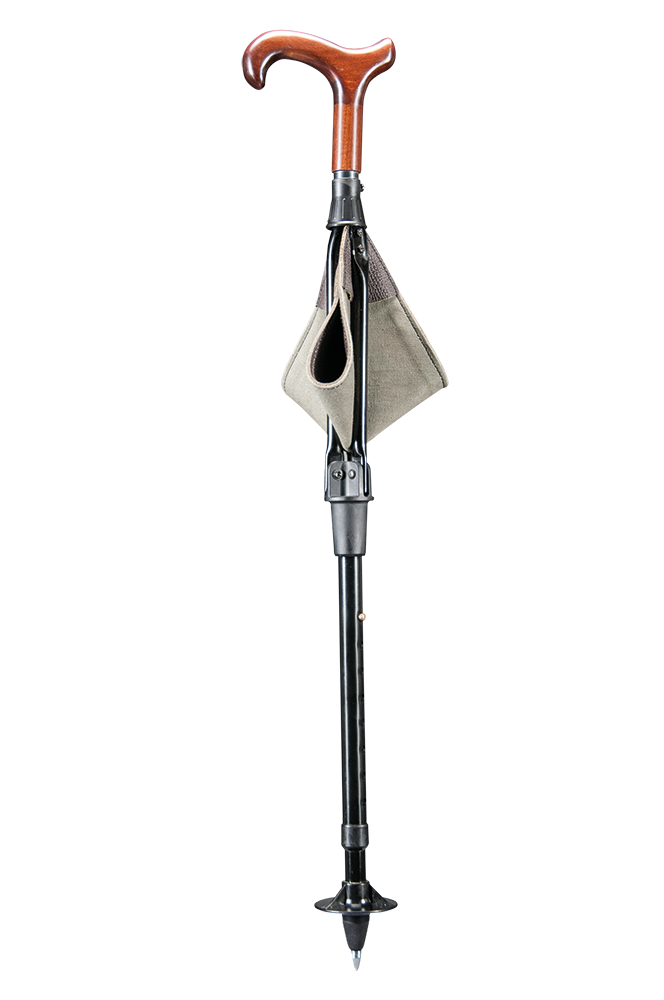 Bastone pieghevole con impugnatura comfort in silicone