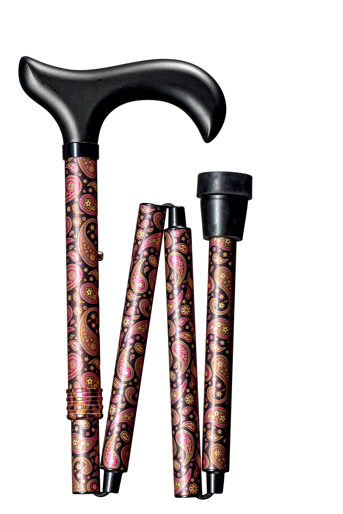 Bastone pieghevole con impugnatura comfort in silicone