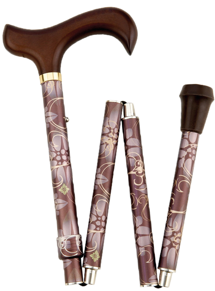 Bastone pieghevole con impugnatura comfort in silicone