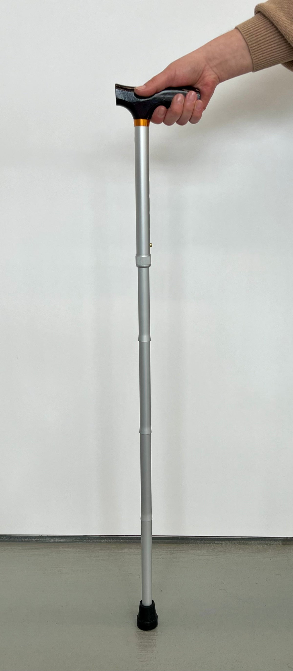 Folding cane silver