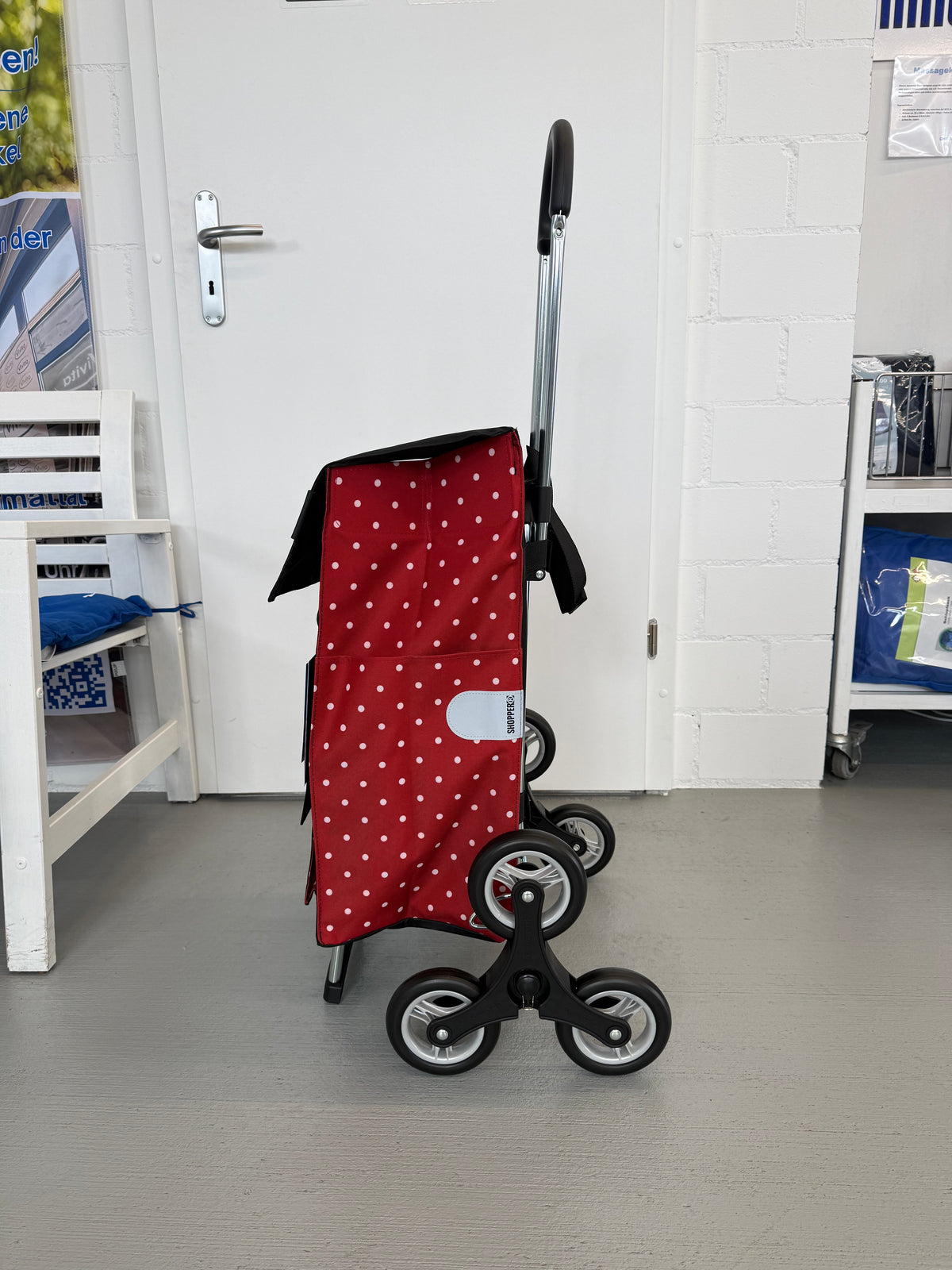 Stair climber shopping aid