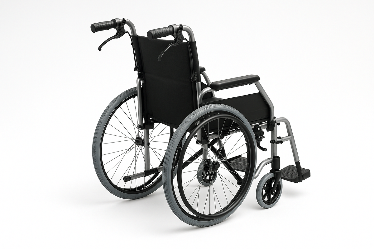 rollstuhl mit begleit bremsen